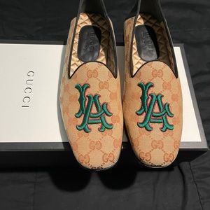 Gucci monogram GG supreme LA loafer